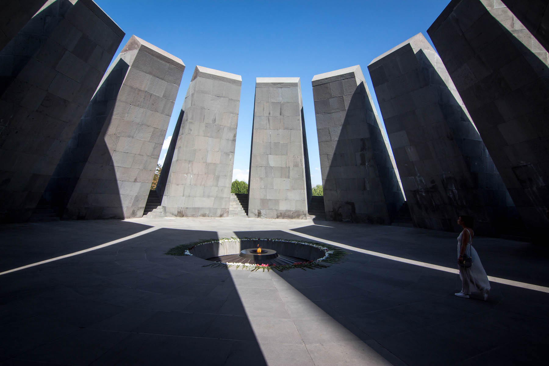 Armenian Genocide Memorial (architects A. Tarkhanyan & S. Kalashyan, sculptor V. Khachatur, 1968). Yerevan, Armenia.